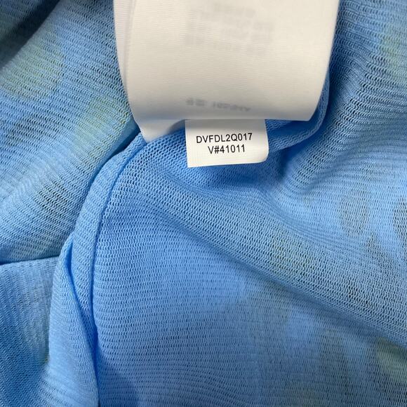 Diane von Furstenberg NWOT Dacey Lemon Gathered Dress Size XS Half Sleeve Ruched - Picture 9 of 13